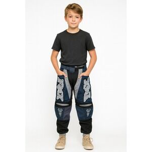 Fox Racing Motocross Pants Youth 26 10-12Y Blue Dirt Bike BMX Offroad Waterproof